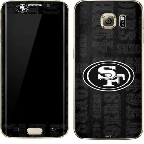 NFL San Franciso 49ers Black & White Galaxy S7 Edge Skin